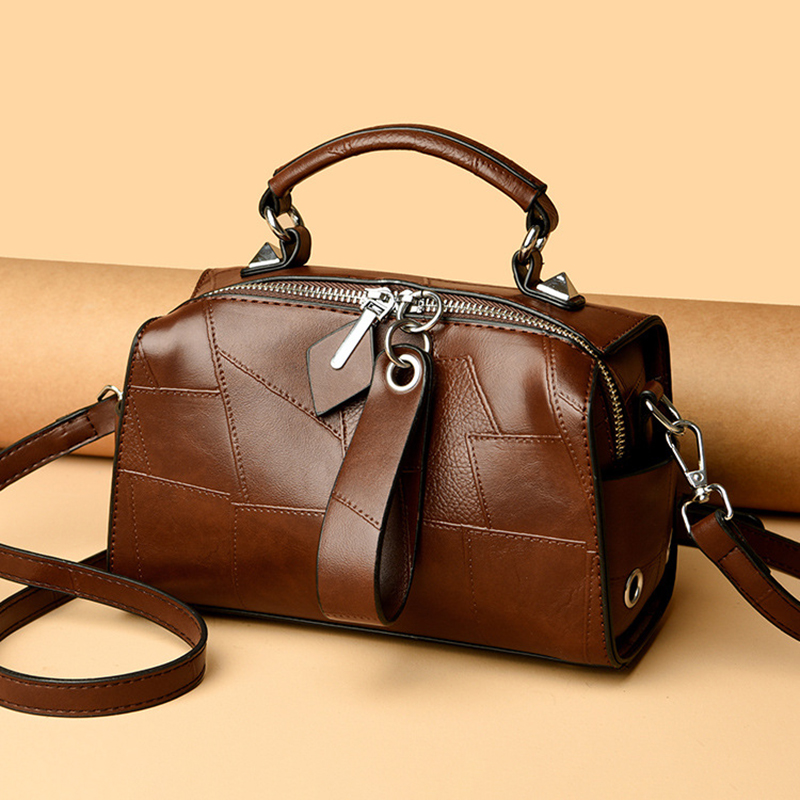Luxury Bags Level - حقيبة ظهر نسائية من الجلد الطبيعي،