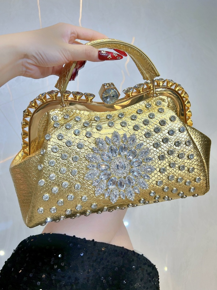 Luxury Bags Level - عالية المستوى الملمس الراين التمساح نمط
