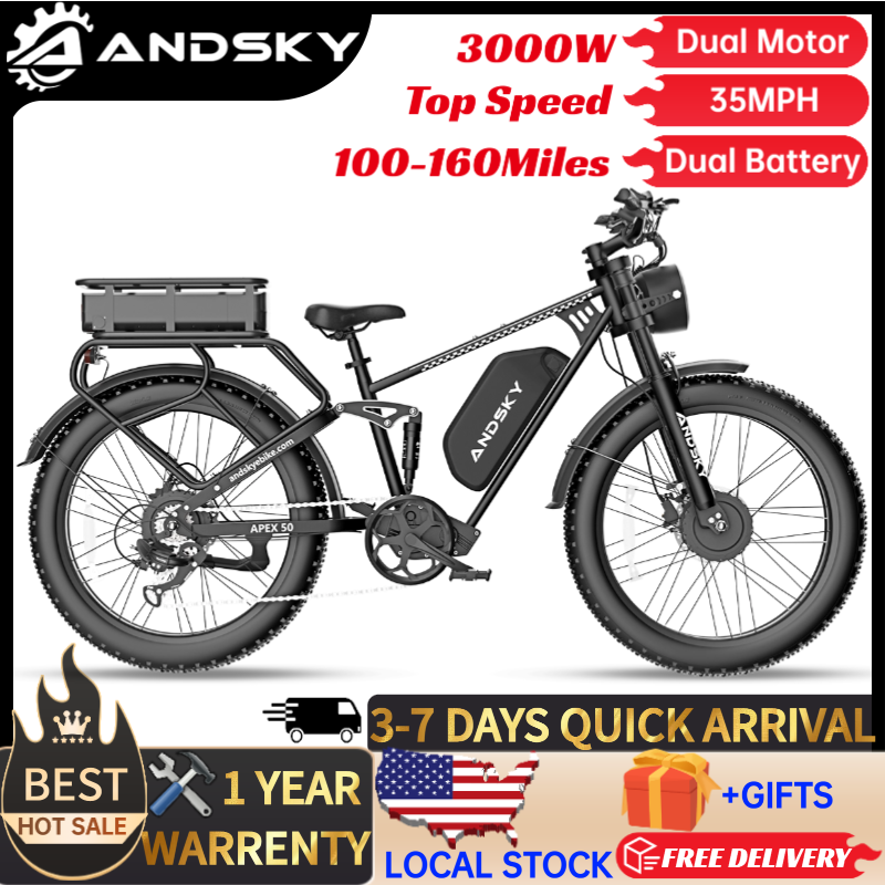 Luxury Bags Level - دراجة كهربائية ANDSKY Apex50 AWD بقوة