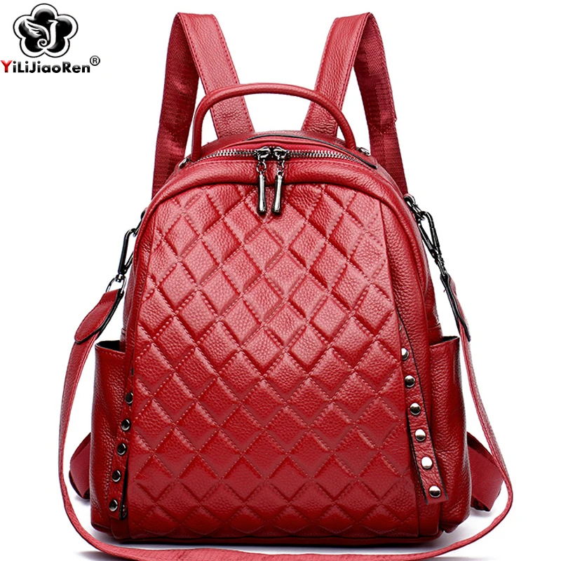 حقيبة ظهر نسائية من الجلد الطب - مراجعة Luxury Bags With Zipper وسعره