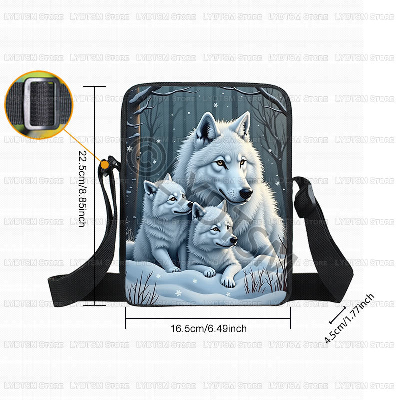 بارد القمر وعواء الذئب طباعة ح - مراجعة Wristlet Wallet Zipper وسعره