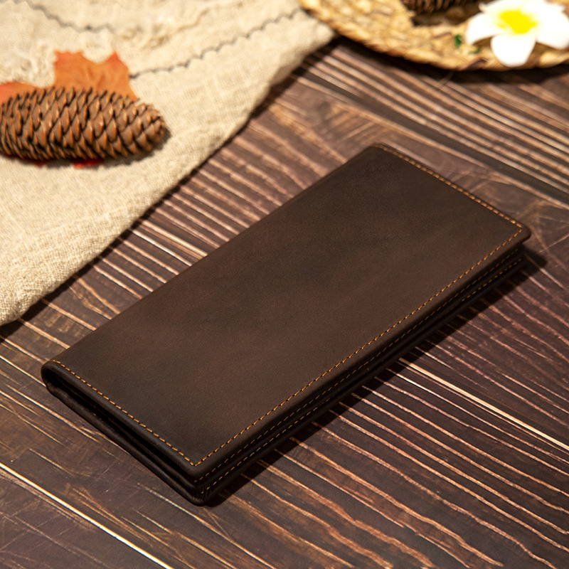 محفظة رجالية طويلة من الجلد ال - مراجعة Wristlet Wallet Zipper وسعره