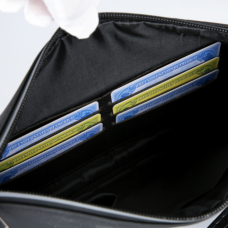 حقيبة يد رجالية من الجلد الصنا - مراجعة Wristlet Wallet Zipper وسعره