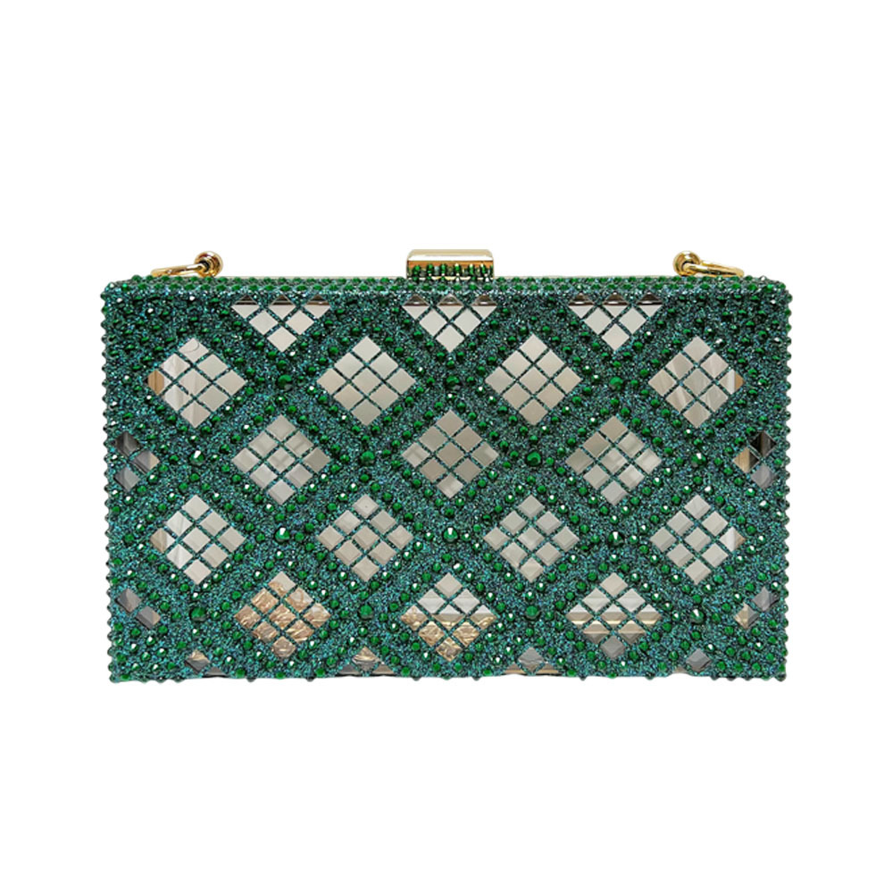حقيبة كلاتش فاخرة باللون الأخض - مراجعة Luxury Bags Green وسعره