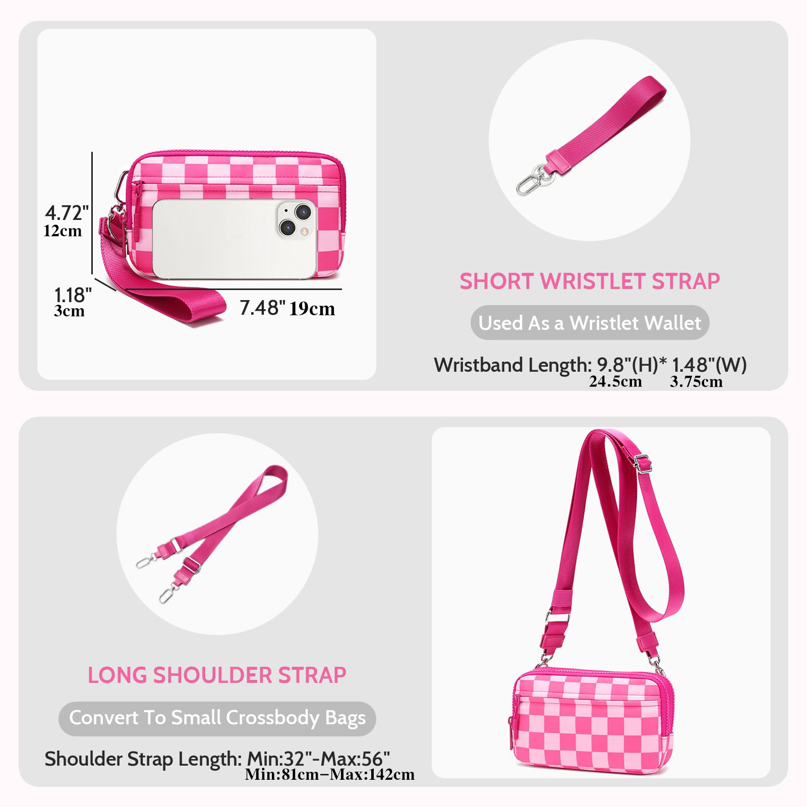 [محفظة DOYOGI للرسغ] حقيبة كرو - مراجعة Wristlet Wallet Zipper وسعره