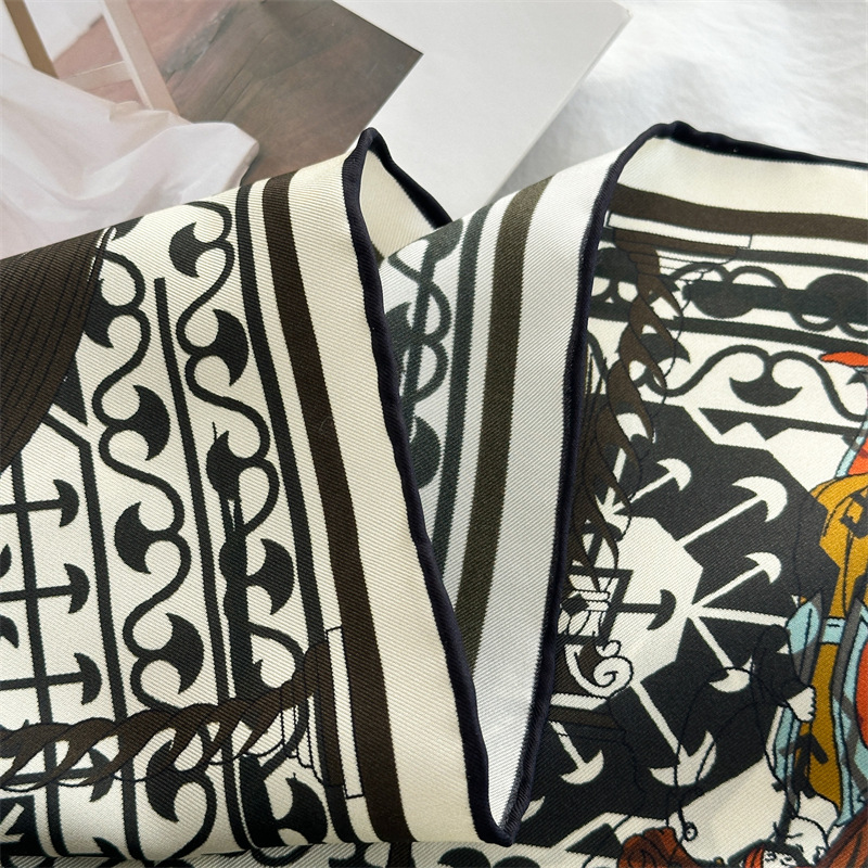 وشاح حريري فاخر 14 مم، باندانا - مراجعة Luxury Bags And Accessories وسعره