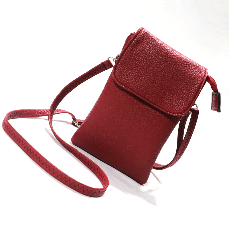 حقيبة هاتف نسائية جلدية صغيرة  - مراجعة Wristlet Wallet Zipper وسعره